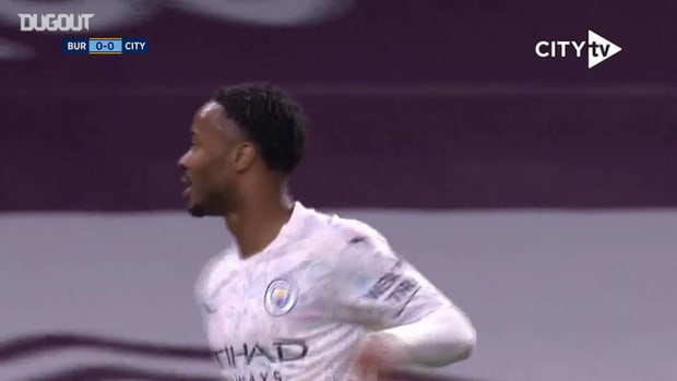 Sterling double helps Manchester City down Burnley in Carabao Cup