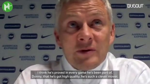 Solskjær praises Donny van de Beek's versatility after Brighton win