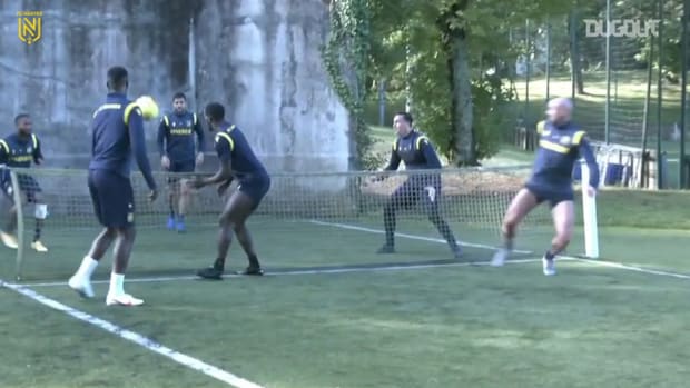 Kader Bamba shows his skill at Nantes training