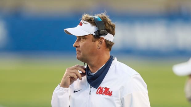 Mississippi Rebels head coach Lane Kiffin in the second half against Kentucky at Kroger Field. Mandatory Credit: Katie Stratman-USA TODAY