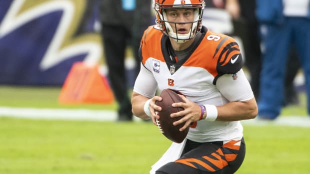 Quarterback Joe Burrow leads the Cincinnati Bengals in a Sunday road game at the Indianapolis Colts.