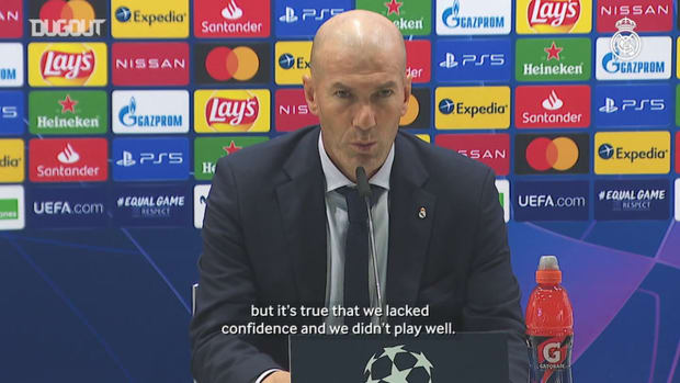 Zidane: 'We lacked confidence and we didn’t play well'
