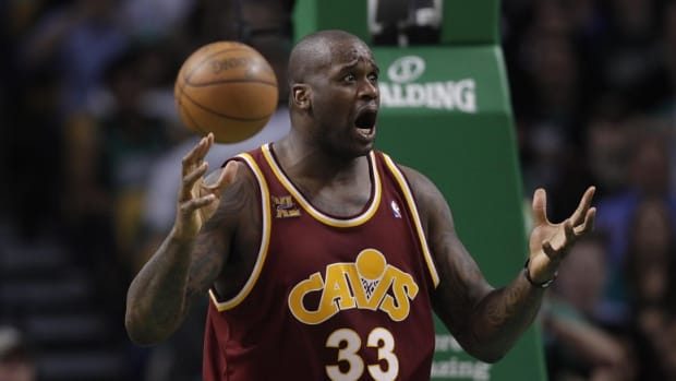 Retired center Shaquille O'Neal spent one season with LeBron James and the Cleveland Cavaliers.
