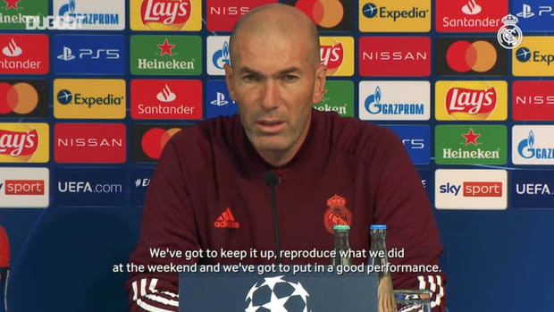 Zidane: 'We'll have to stay focused for the 90 minutes'