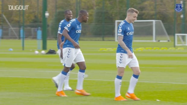 Behind the scenes at Everton's 2020-21 squad photoshoot