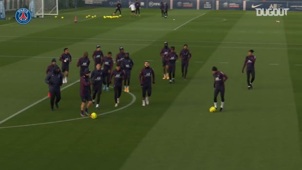 Paris Saint-Germain's last training session before AS Monaco clash