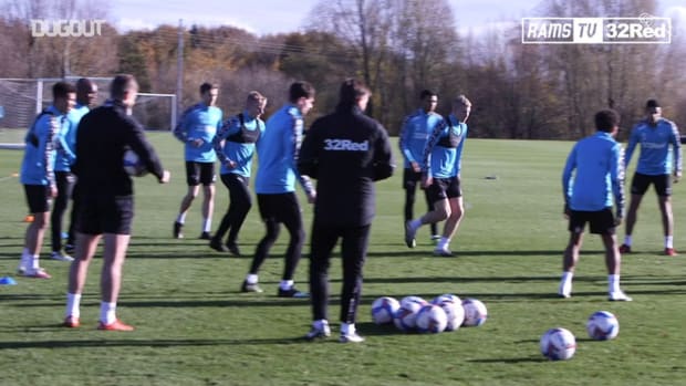 Rooney in Derby County training ahead of Bristol City clash