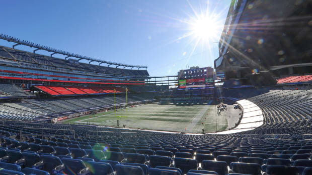 A general view of Gillette Stadium prior to a game between the New England Patriots and Arizona Cardinals.
