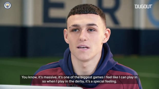 Phil Foden recalls iconic Manchester derby moments
