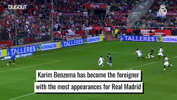 Karim Benzema is the foreigner with the most appearances for Real Madrid