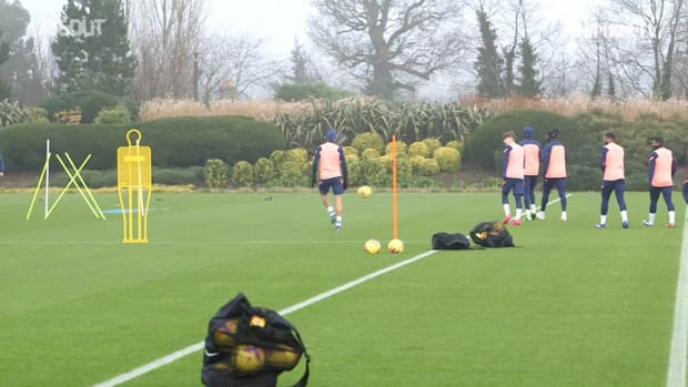 Tottenham stars in training before Fulham clash