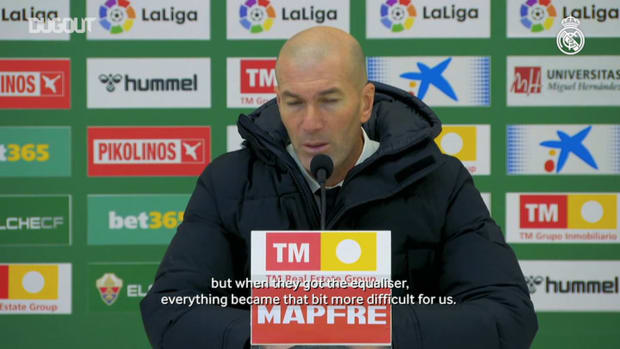 Zinedine Zidane: 'We had the chances but failed to get that second goal'