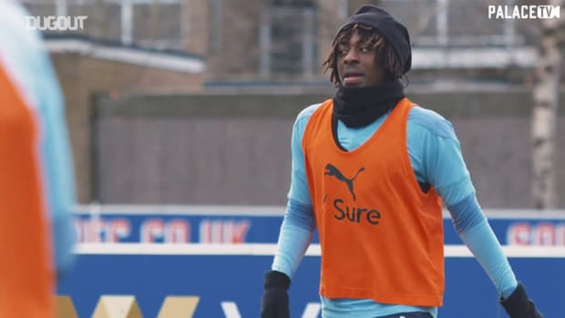 Eze and Zaha train ahead of Wolves FA Cup tie