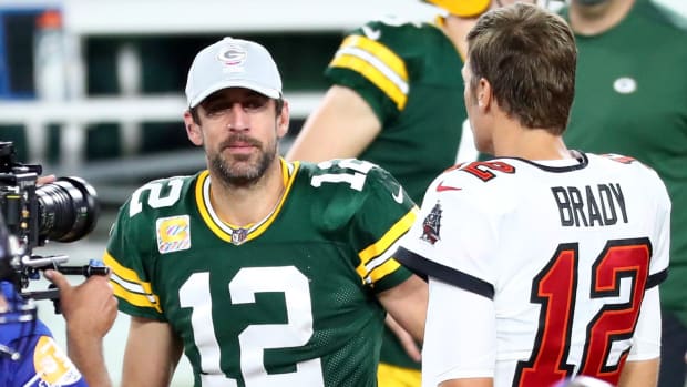 Aaron Rodgers and Tom Brady