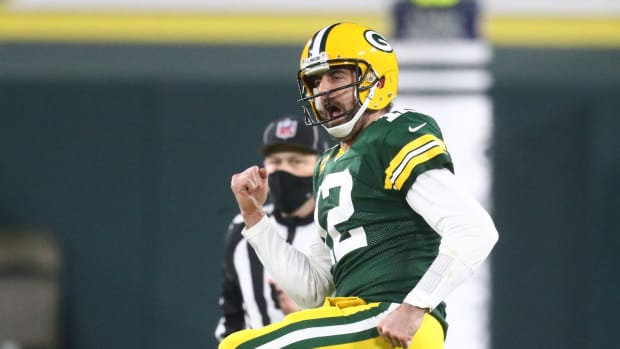 Green Bay quarterback Aaron Rodgers had arguably his best season in 2020 in leading the Packers to the NFC's No. 1 seed.