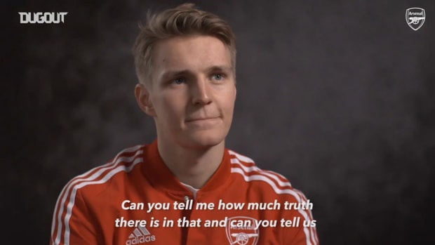 Martin Odegaard's first Arsenal interview after sealing Real Madrid loan