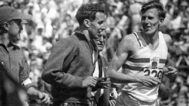Roger Bannister and John Landy, then the only two humans to have run a mile in fewer than four minutes.
