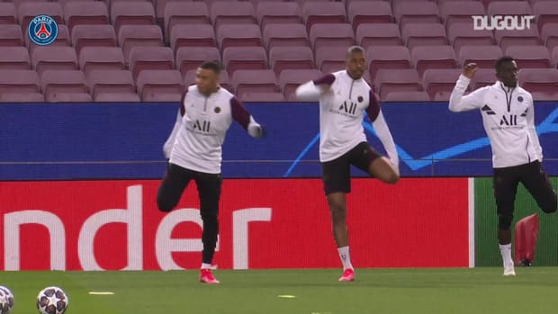 Paris Saint-Germain's last training session before FC Barcelona clash