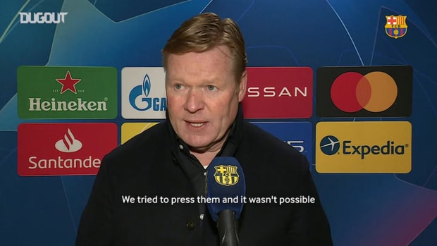Ronald Koeman: 'In the second half they were the better side'