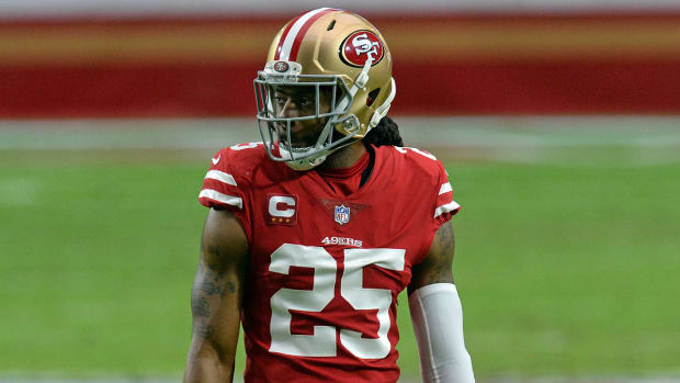 49ers' Richard Sherman on the field