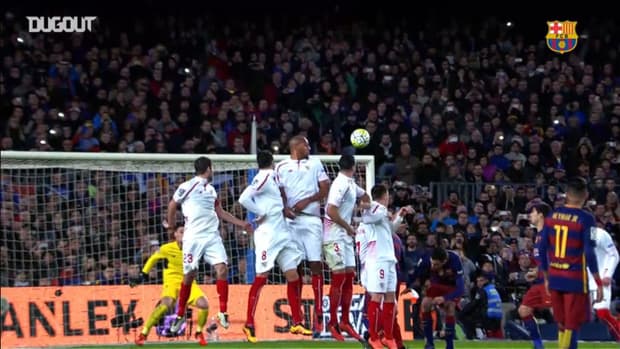 Leo Messi’s top 3 free-kicks vs Sevilla