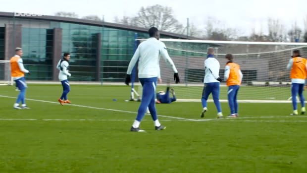 Timo Werner focus in Chelsea training