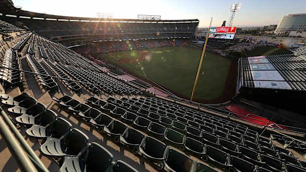 Angels Stadium in Anaheim, Calif.