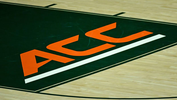 ACC logo at the Watsco Center.