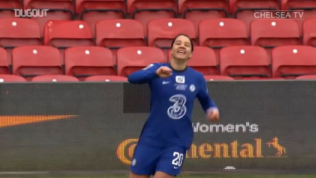 Sam Kerr hat-trick leads Chelsea to Conti Cup glory