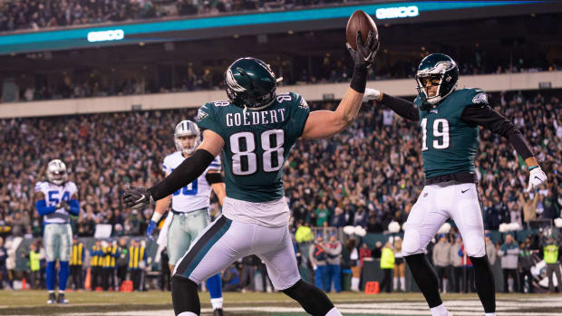 Tight end Dallas Goedert has been one of the few slam dunk draft picks made by the Eagles the past couple of years.