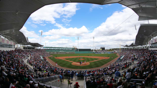 A general view of JetBlue Park as the Boston Red Sox play the Tampa Bay Rays