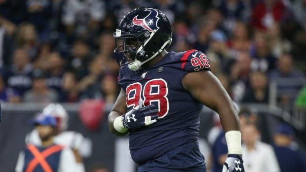Houston Texans defensive end D.J. Reader (98) during the game against the New England Patriots at NRG Stadium.