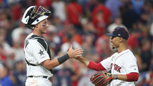 James McCann and Mookie Betts 2019 ASG USATSI_13050857_168390335_lowres