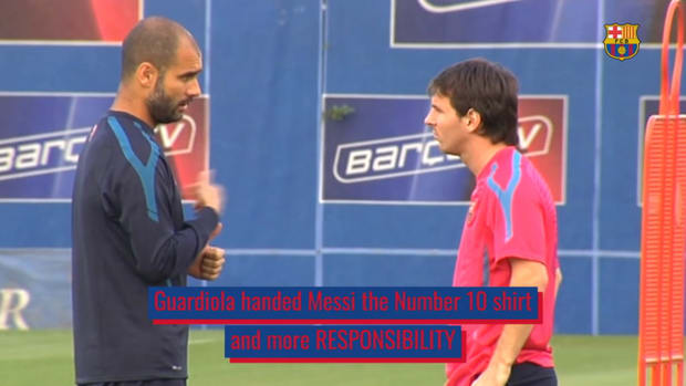 Pep's influence on Messi's career