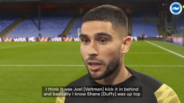 Maupay on his dramatic last minute goal vs Crystal Palace