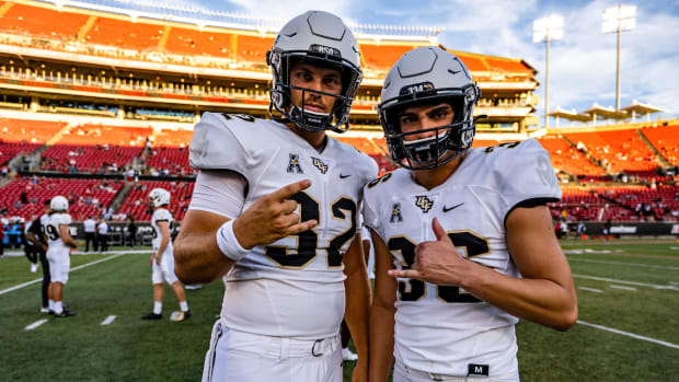 Long Snapper Alex Ward and holder Andrew Osteen UCF