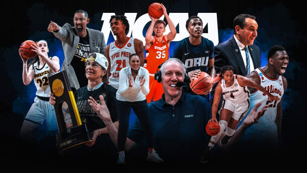College basketball prominent figures like Bill Walton, Caitlin Clark and Coach K