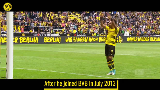 Aubameyang makes his name at Dortmund