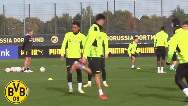 Dortmunds final training session before facing Ajax
