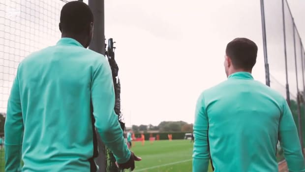 Behind the scenes: Arsenal get ready for Aston Villa