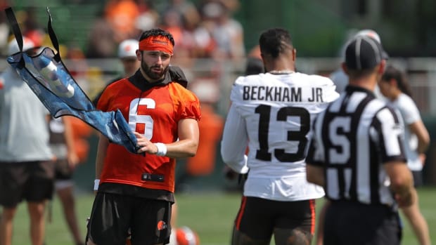 Browns quarterback Baker Mayfield and receiver Odell Beckham Jr. have been putting in extra work together. main