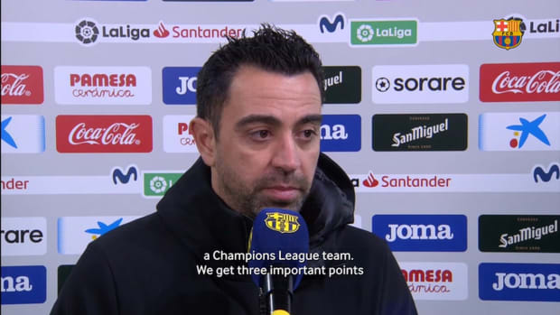 Xavi: "It's a very important win"