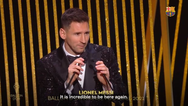 Lionel Messi's comments after winning 2021 Ballon d'Or