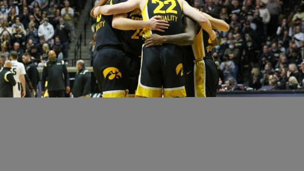 Iowa Basketball Huddle