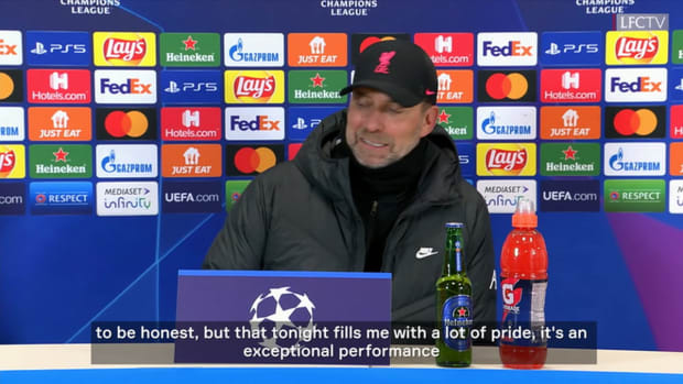 Klopp on match vs Milan: 'It fills me with a lot of pride'