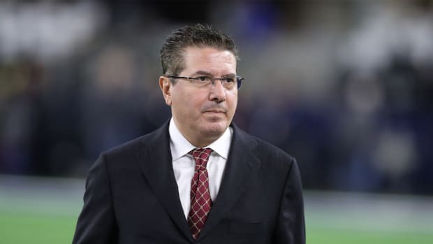 Nov 30, 2017; Arlington, TX, USA; Washington Football Team owner Dan Snyder prior to the game against the Dallas Cowboys at AT&T Stadium.