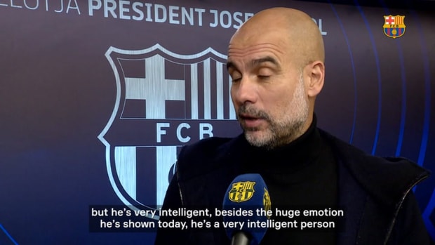 Guardiola and Busquets react to Agüero’s retirement