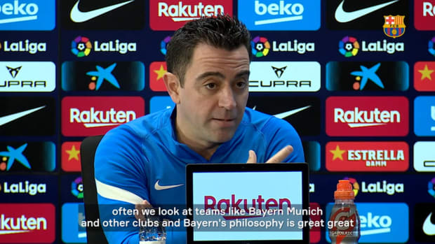Xavi says Barça 'moving in the right direction'