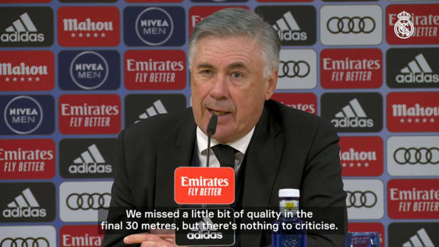 Carlo Ancelotti: 'I'm satisfied with the team's commitment'