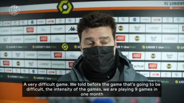 Pochettino's reaction after PSG draw at Lorient